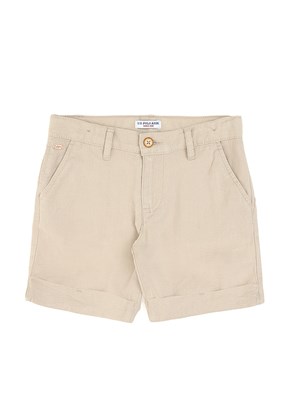 US POLO ASSN Bej Erkek Çocuk Bermuda Şort