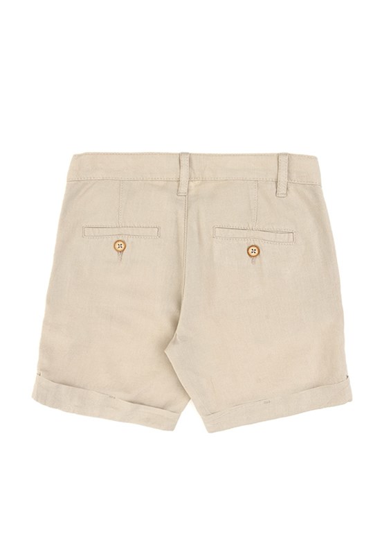US POLO ASSN Bej Erkek Çocuk Bermuda Şort
