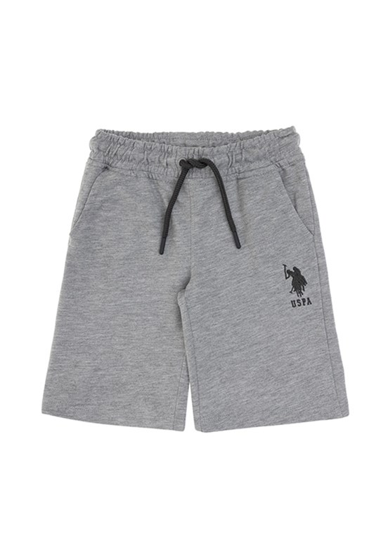 US POLO ASSN Gri Erkek Çocuk Kapri Şort