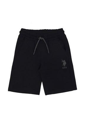 US POLO ASSN Siyah Erkek Çocuk Kapri Şort
