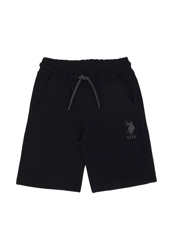 US POLO ASSN Siyah Erkek Çocuk Kapri Şort
