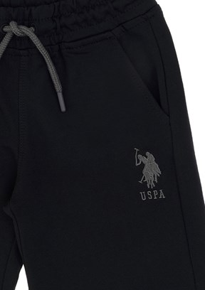 US POLO ASSN Siyah Erkek Çocuk Kapri Şort