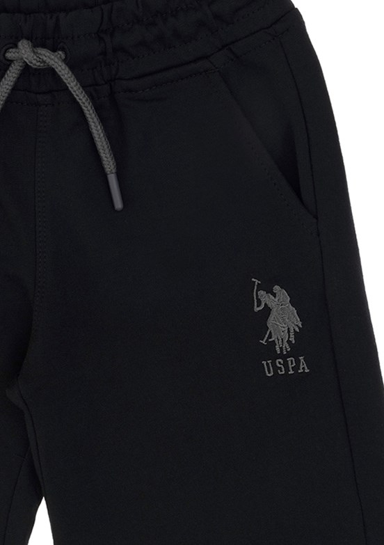 US POLO ASSN Siyah Erkek Çocuk Kapri Şort