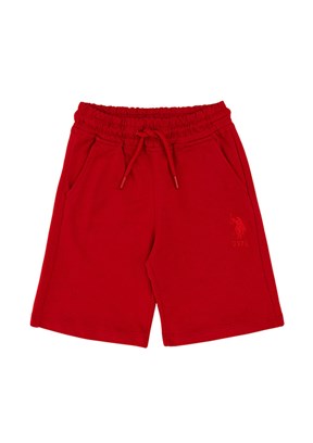US POLO ASSN Kırmızı Erkek Çocuk Kapri Şort