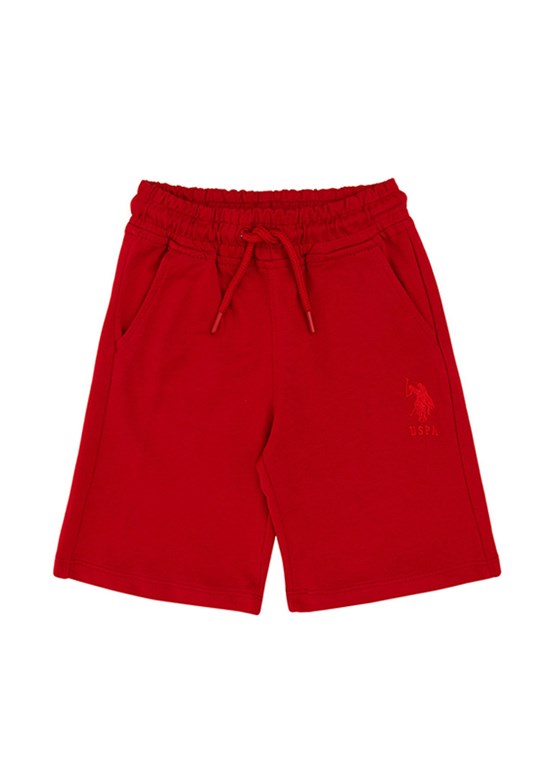 US POLO ASSN Kırmızı Erkek Çocuk Kapri Şort