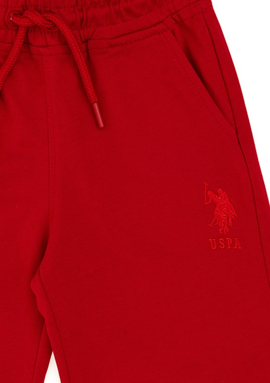 US POLO ASSN Kırmızı Erkek Çocuk Kapri Şort