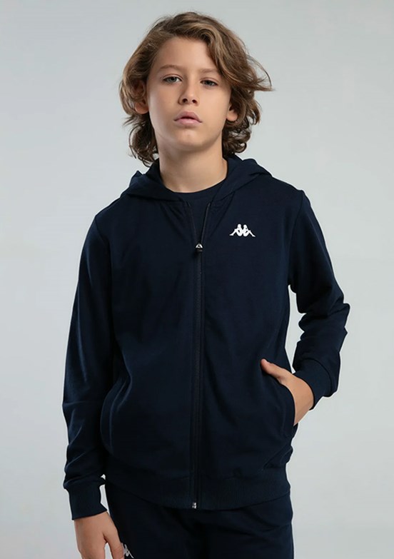 KAPPA Lacivert Erkek Çocuk Fermuarlı Sweat Shirt