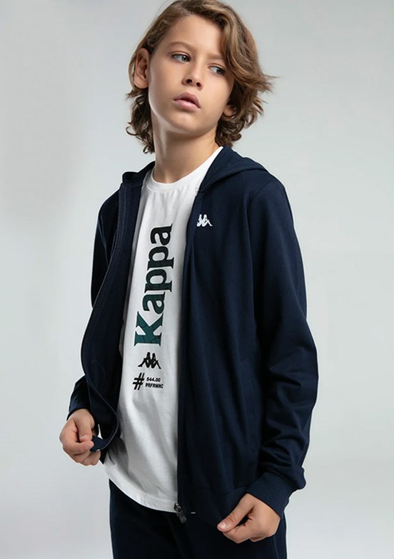 KAPPA Lacivert Erkek Çocuk Fermuarlı Sweat Shirt