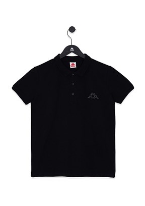 KAPPA Siyah Erkek Çocuk Polo Yaka T-Shirt