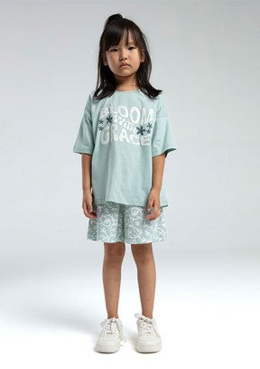 ROLY POLY - RP3621-G Kız Çocuk Yeşil Pijama Takımı
