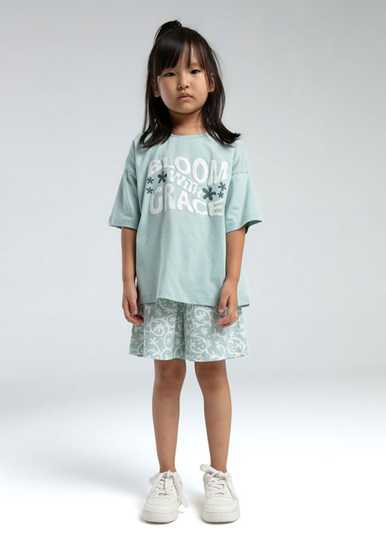 ROLY POLY - RP3621-G Kız Çocuk Yeşil Pijama Takımı