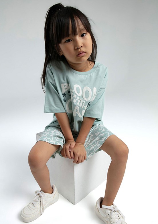 ROLY POLY - RP3621-G Kız Çocuk Yeşil Pijama Takımı