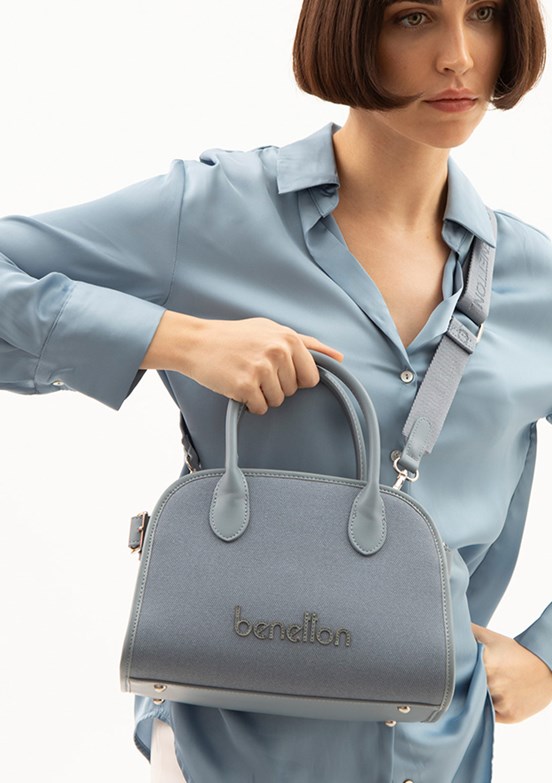 BENETTON Mavi Kadın El Çantası