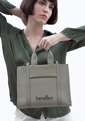 BENETTON Yeşil Kadın El Çantası