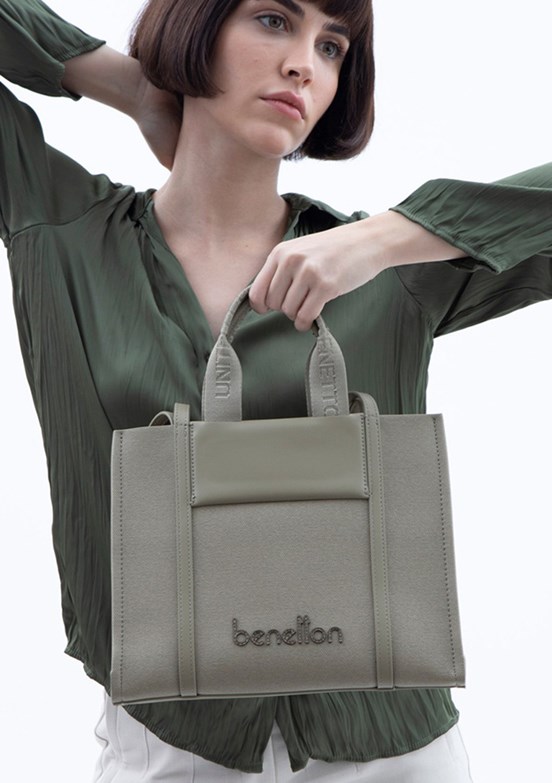 BENETTON Yeşil Kadın El Çantası