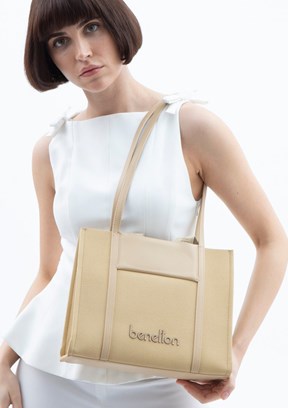 BENETTON Sarı Kadın El Çantası