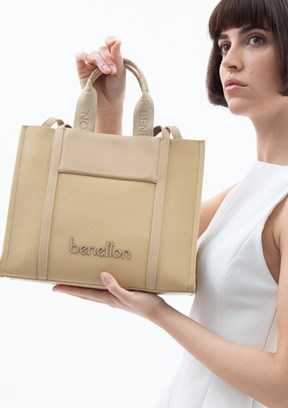 BENETTON Sarı Kadın El Çantası