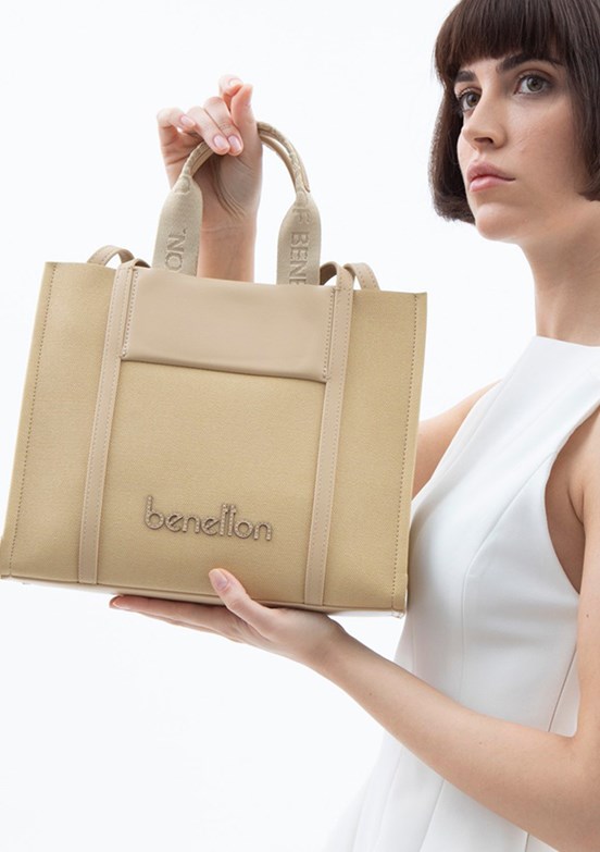 BENETTON Sarı Kadın El Çantası