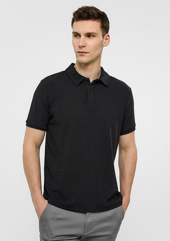 BACKANDBOND Siyah Erkek Polo Yaka T-Shirt