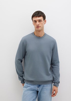 MAVİ Gri Erkek Bisiklet Yaka Sweatshirt