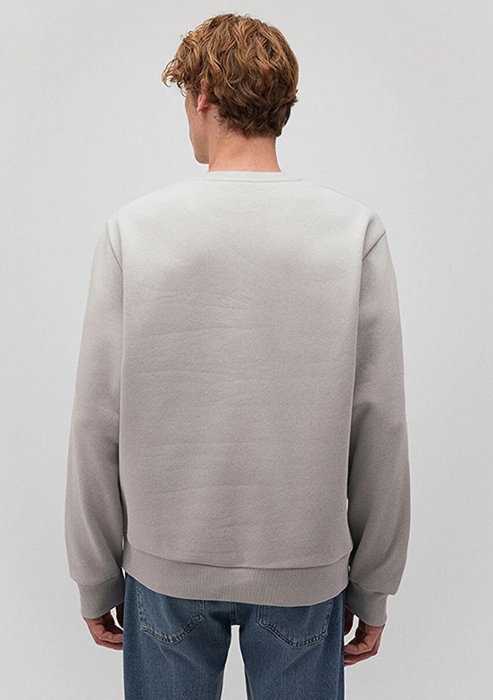 MAVİ - M0S10276-81582 Erkek Gri Bisiklet Yaka Sweatshirt