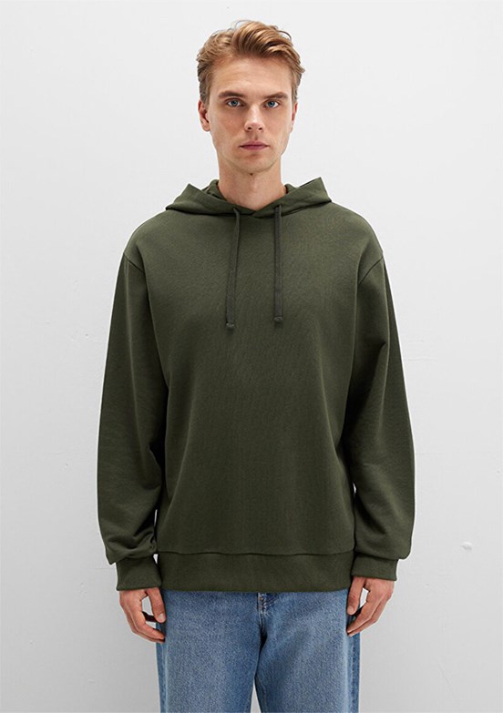 MAVİ Orman Yeşili Erkek Kapüşonlu Sweatshirt