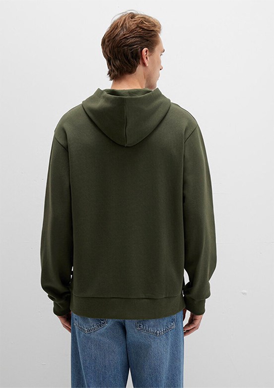 MAVİ Orman Yeşili Erkek Kapüşonlu Sweatshirt