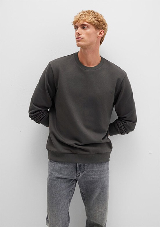 MAVİ Gri Erkek Bisiklet Yaka Sweatshirt