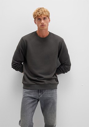 MAVİ Gri Erkek Bisiklet Yaka Sweatshirt