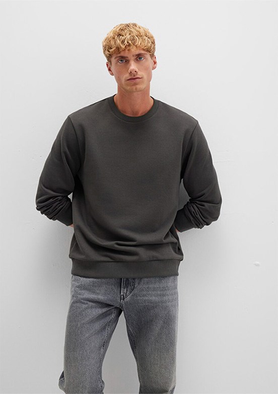 MAVİ Gri Erkek Bisiklet Yaka Sweatshirt