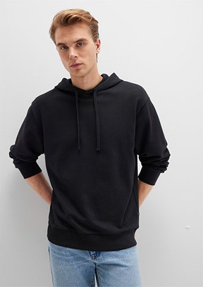 MAVİ Siyah Erkek Kapüşonlu Sweatshirt