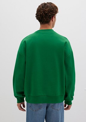 MAVİ Yeşil Erkek Bisiklet Yaka Sweatshirt