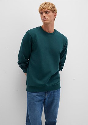 MAVİ Yeşil Erkek Bisiklet Yaka Sweatshirt