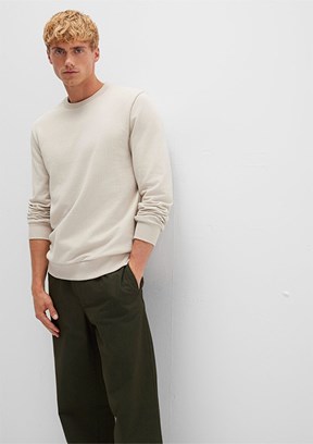 MAVİ Bej Erkek Bisiklet Yaka Sweatshirt