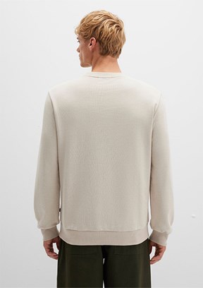 MAVİ Bej Erkek Bisiklet Yaka Sweatshirt