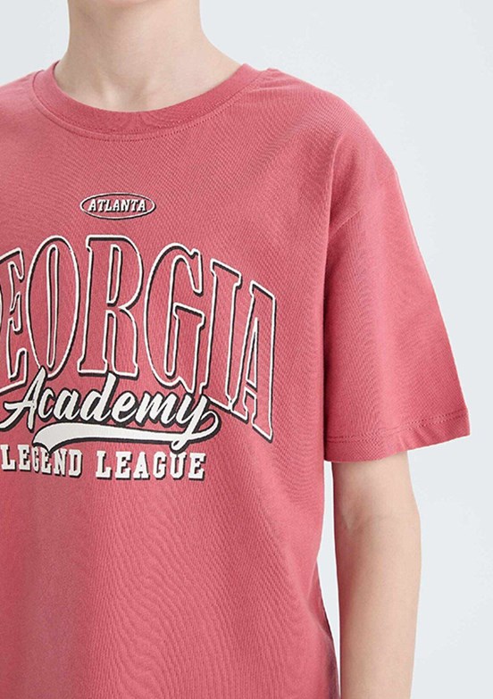 DEFACTO Pembe Erkek Çocuk Kısa Kol T-Shirt
