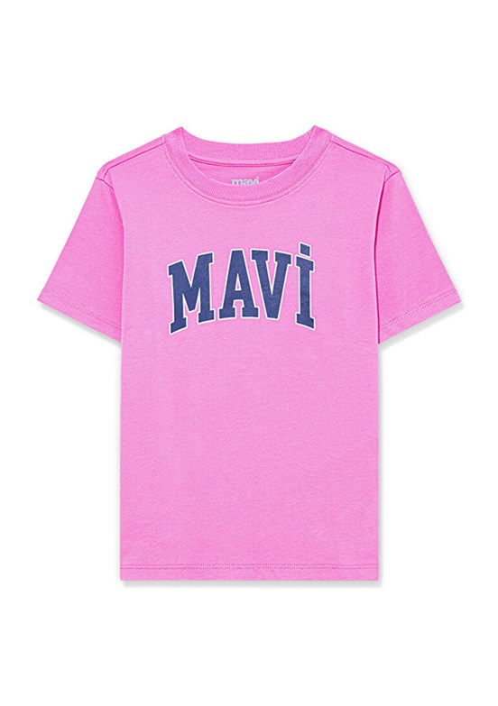 MAVİ Pembe Kız Çocuk Baskılı T-Shirt