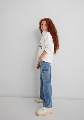 MAVİ Çok Renkli Kız Çocuk Lina Jean Pantolon