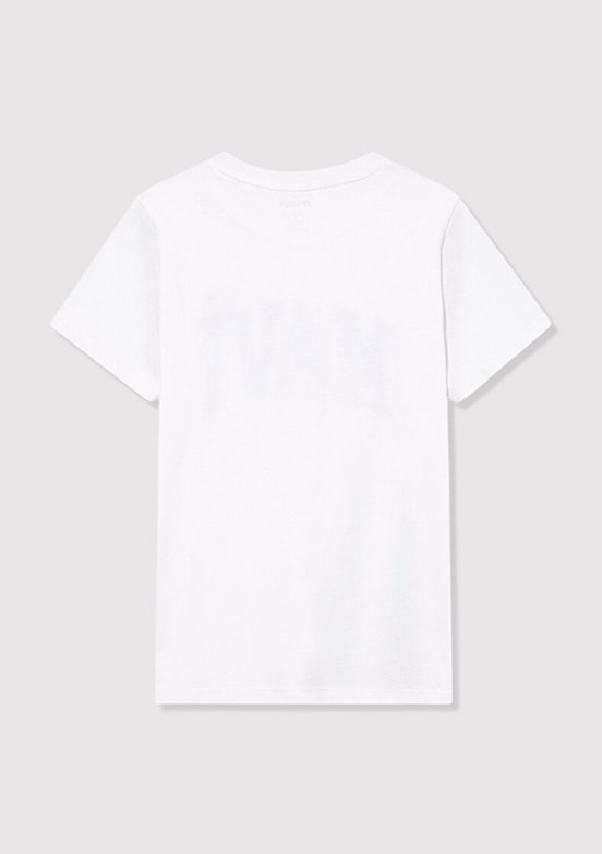 MAVİ Beyaz Erkek Çocuk Baskılı T-Shirt