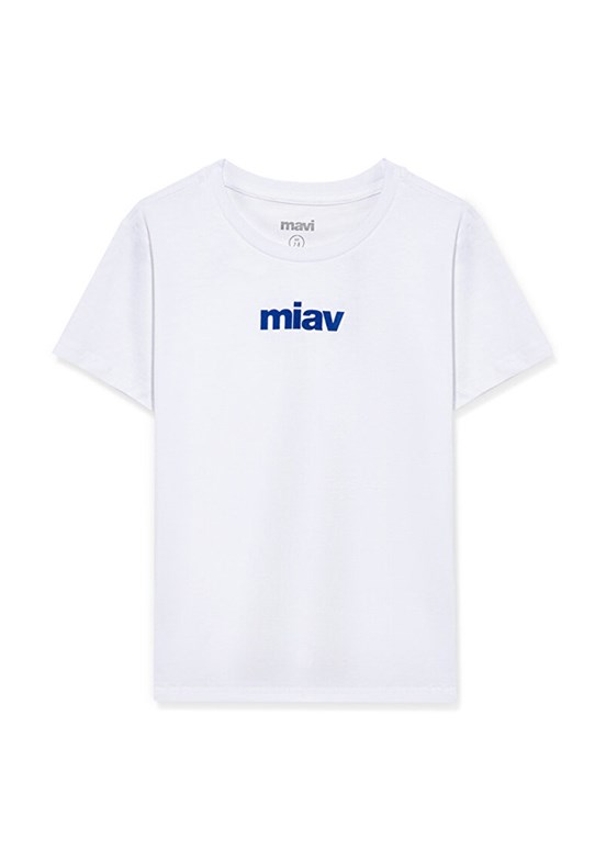 MAVİ Beyaz Erkek Çocuk Baskılı T-Shirt