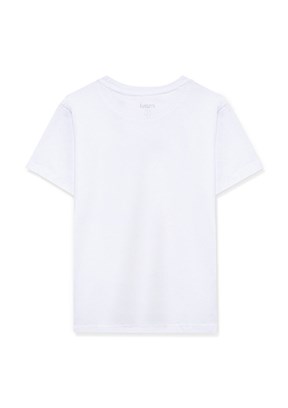 MAVİ Beyaz Erkek Çocuk Baskılı T-Shirt