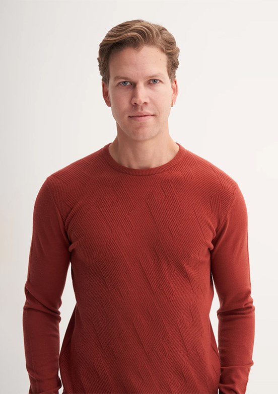 CAZADOR Turuncu Erkek Bisiklet Yaka Kazak