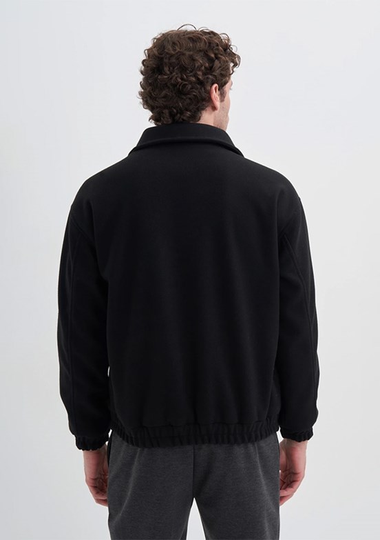 CAZADOR Siyah Erkek Kaşe Mont