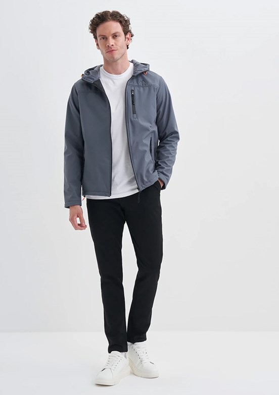 CAZADOR Caz 1047 Erkek Antrasit Soft Shell Mont