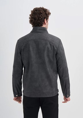 CAZADOR Gri Erkek PU Mont