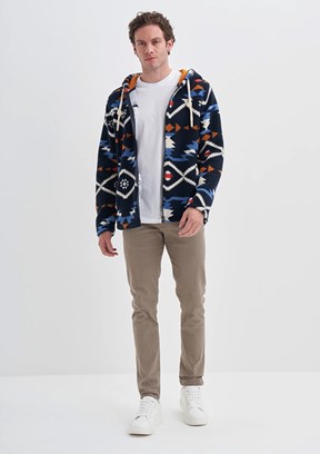 CAZADOR Caz 5094 Erkek Lacivert Kapüşonlu Sweatshirt