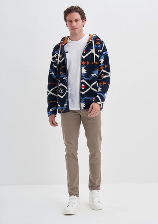 CAZADOR Caz 5094 Erkek Lacivert Kapüşonlu Sweatshirt