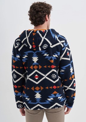 CAZADOR Caz 5094 Erkek Lacivert Kapüşonlu Sweatshirt