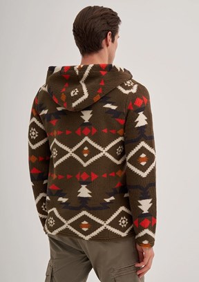 CAZADOR Caz 5094 Erkek Yeşil Kapüşonlu Sweatshirt