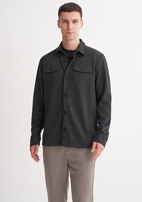 CAZADOR Caz 5349 Erkek Antrasit Polo Yaka Sweatshirt
